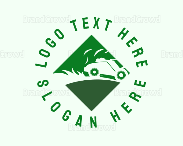 Lawn Mower Landscaping Logo