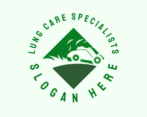 Lawn Mower Landscaping logo design