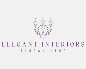 Elegant Candlestick Decor logo design