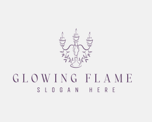 Candlestick - Elegant Candlestick Decor logo design