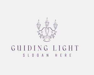 Elegant Candlestick Decor logo design