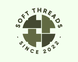 Weaving Thread Badge logo design