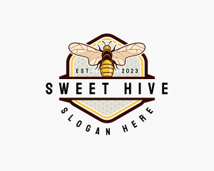 Bee Farm Organic logo design