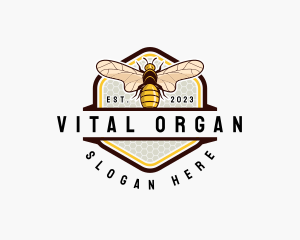 Bee Farm Organic logo design