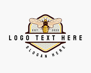 Hornet - Bee Farm Organic logo design