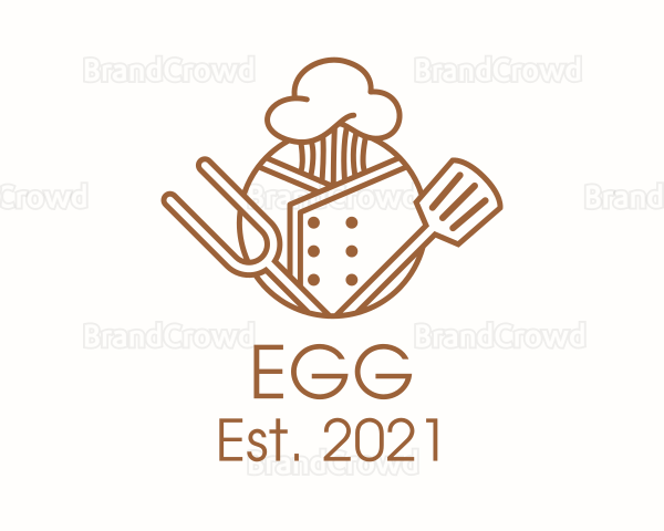 Brown Kitchen Utensil Logo