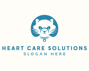 Cat & Dog Pet Care logo design