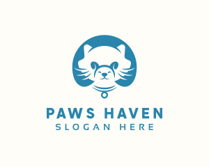 Cat & Dog Pet Care logo design