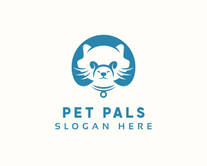 Cat & Dog Pet Care logo design