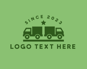 Dump Truck - Logistics Trucking Company logo design