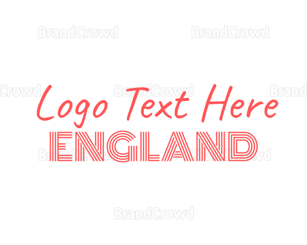 Retro British Handwriting Logo