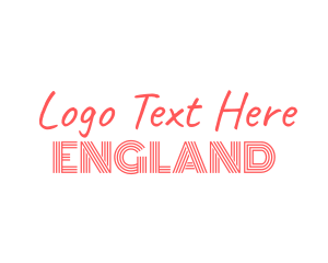 English - Retro British Handwriting logo design