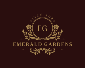 Stylish Floral Garden logo design