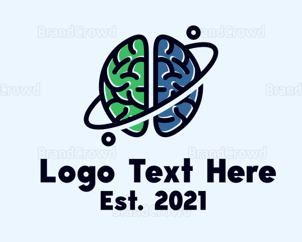 Brain Planet Orbit Logo
