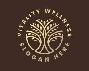 Wellness Tree Branch logo design