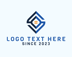 Letter - Housing Real Estate Construction logo design