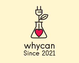 Love - Heart Beaker Plug logo design