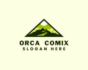 Outdoor Mountain Peak Logo