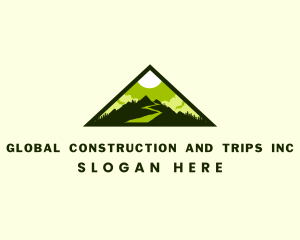 Outdoor Mountain Peak logo design