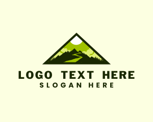Hike - Outdoor Mountain Peak logo design