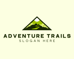 Outdoor Mountain Peak logo design