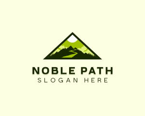 Outdoor Mountain Peak logo design