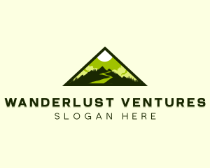 Outdoor Mountain Peak logo design