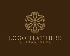 Hotel - Abstract Luxury Floral logo design