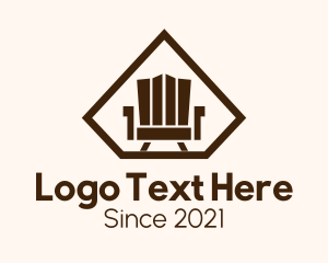 Furniture Store - Wooden Outdoor Chair logo design