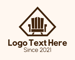 Armchair - Wooden Outdoor Chair logo design