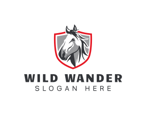 Wild Mare Horse  logo design