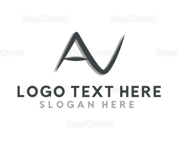 Audio Visual Letter AV Logo