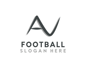Audio Visual Letter AV Logo
