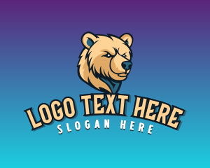 Youtube - Grizzly Bear Wildlife logo design