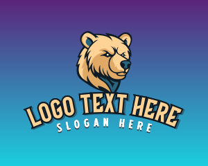 Bear - Grizzly Bear Wildlife logo design