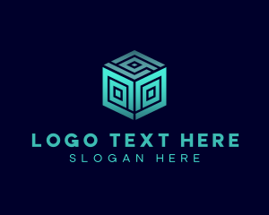 Box - Cube Programming Technology logo design