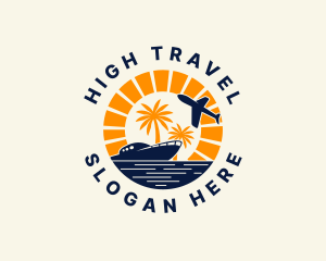 Island Travel Vacation logo design