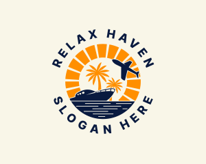 Vacation - Island Travel Vacation logo design