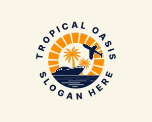 Island - Island Travel Vacation logo design