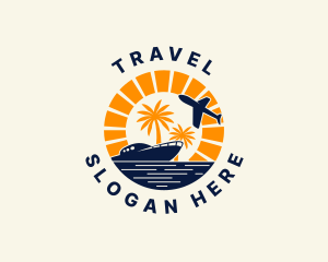 Island Travel Vacation logo design