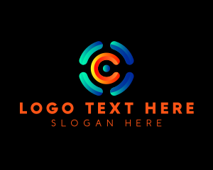 Tech Digital Letter C Logo