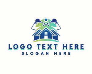 Wash - Pressure Washing House Cleaning logo design