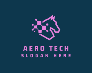 Digital Tech Horse  logo design