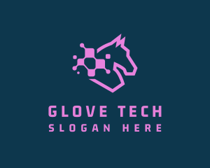 Digital Tech Horse  logo design