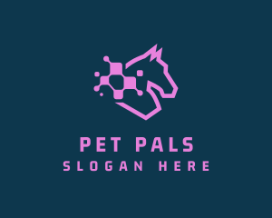 Digital Tech Horse  logo design