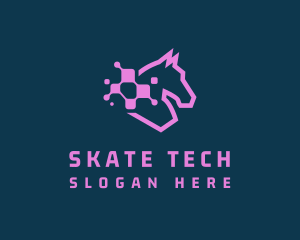 Digital Tech Horse  logo design