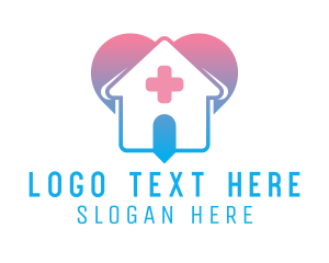 Health Center - Heart Nursing Home logo design