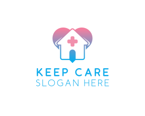 Heart Nursing Home Care logo design