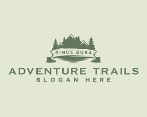 Mountain Hiking Travel logo design