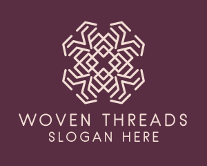 Textile Flower Ornament logo design